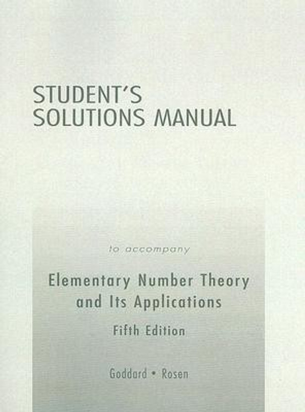 Student Solutions Manual for Elementary Number Theory